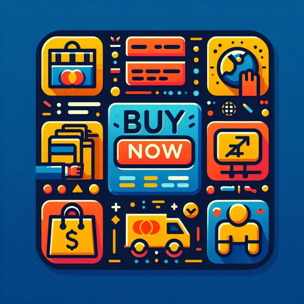 a square picture with the text Buy Now and icons of credit card companies