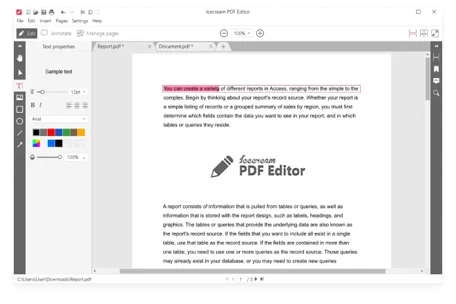 PDF editor for professionals